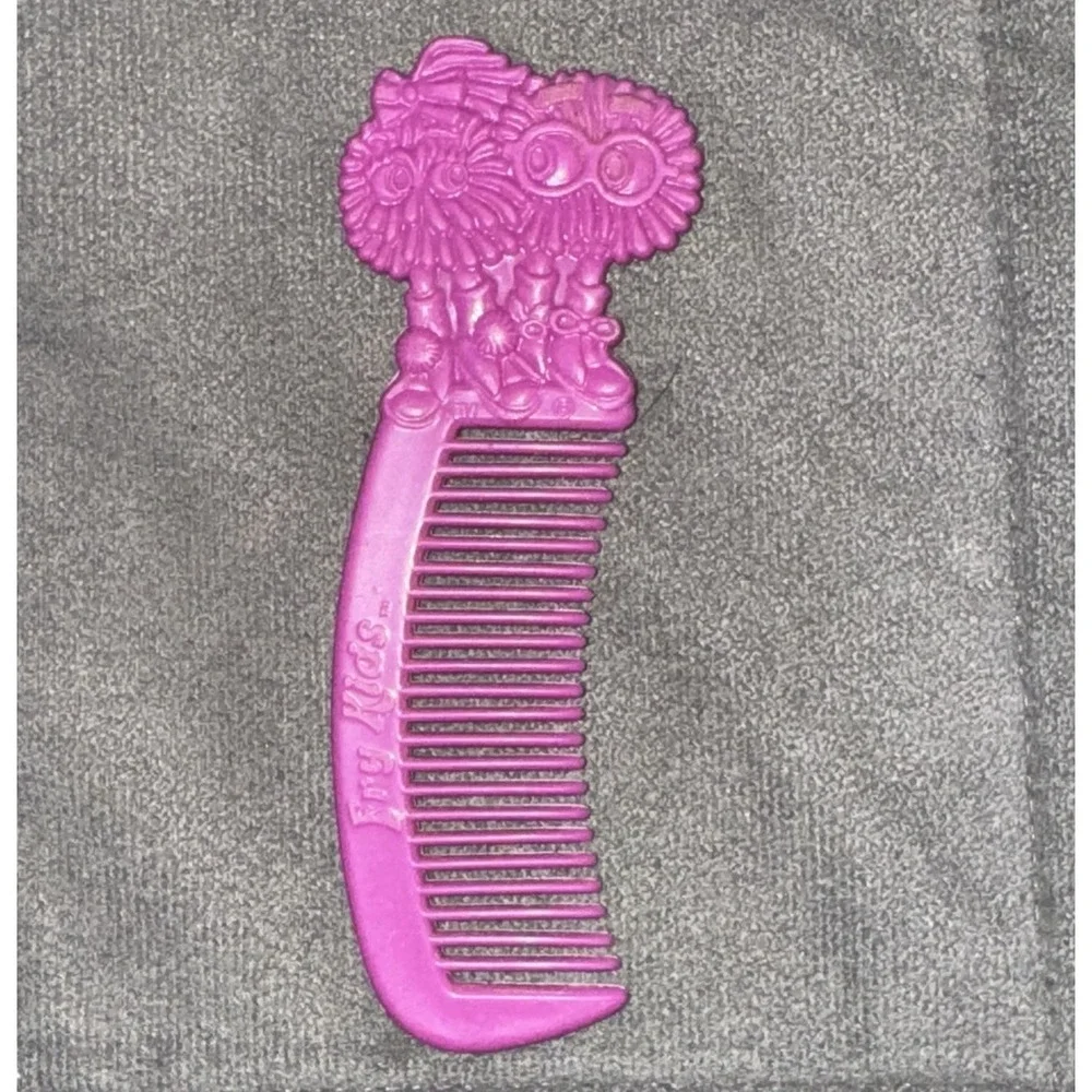 Vintage McDonald's Fry Kids Happy‎ Meal Hair Comb Pink/Purple 5